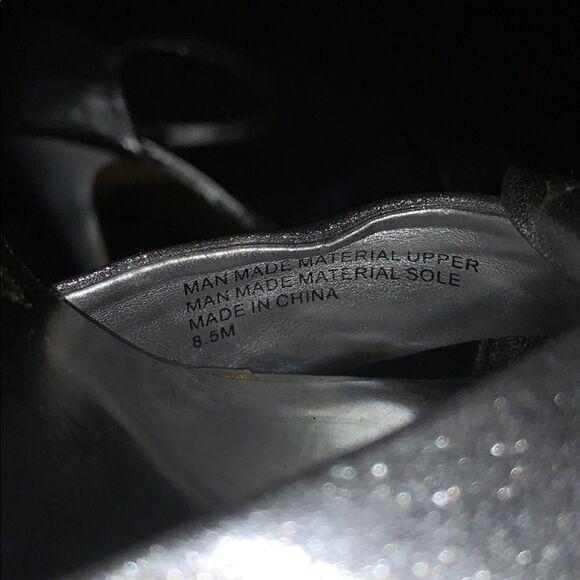 Audrey Brook Silver 5.5” Heel w/ Strap - Picture 5 of 8